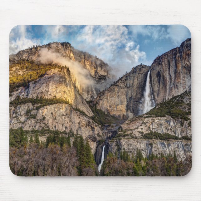 Yosemite Falls landschaftlich, Kalifornien Mousepad (Vorne)