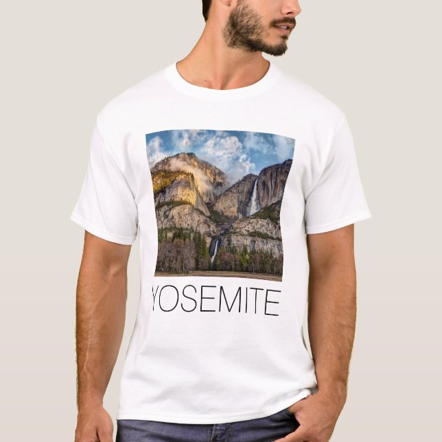 Yosemite Falls landschaftlich, Kalifornien T-Shirt (Vorderseite)