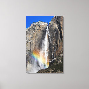 Yosemite Falls mit Regenbogen Leinwanddruck