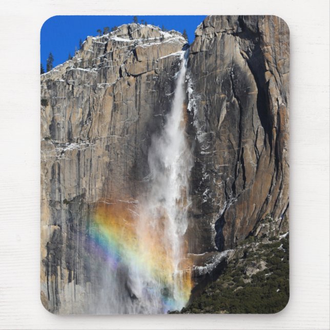 Yosemite Falls mit Regenbogen Mousepad (Vorne)