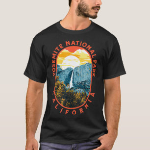 Yosemite Falls - Nationalpark California Retro T-Shirt