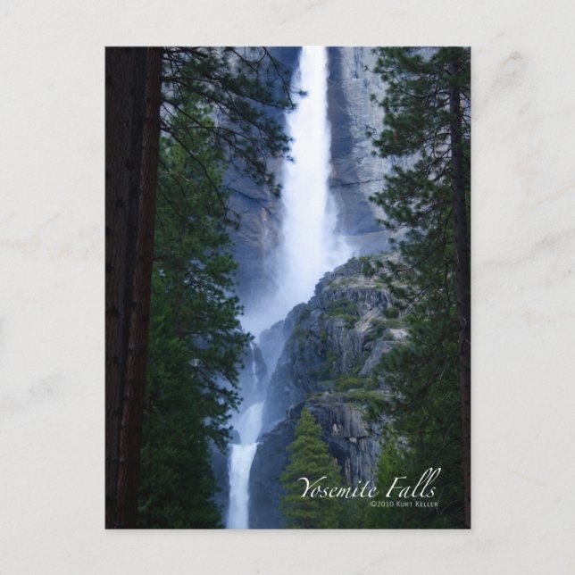 Yosemite Falls Postcard Postkarte (Vorderseite)