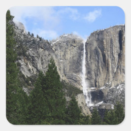 Yosemite Falls Quadratischer Aufkleber