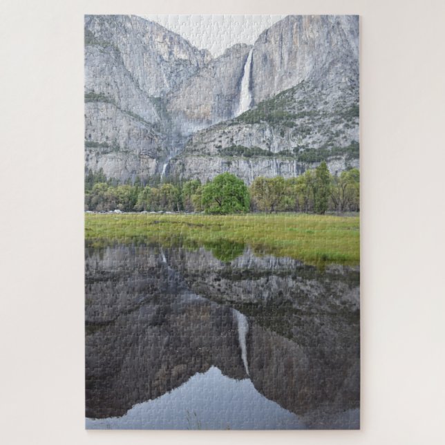 Yosemite Falls Reflection - 20x30 - 1014 Stk. Puzzle (Vertikal)