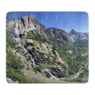 Yosemite Falls und Halb Dome von Oh My Gosh Point Schneidebrett