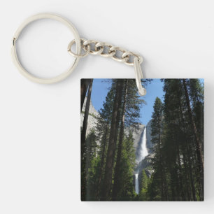 Yosemite Falls und Wald Landschaftsfotografie Schlüsselanhänger