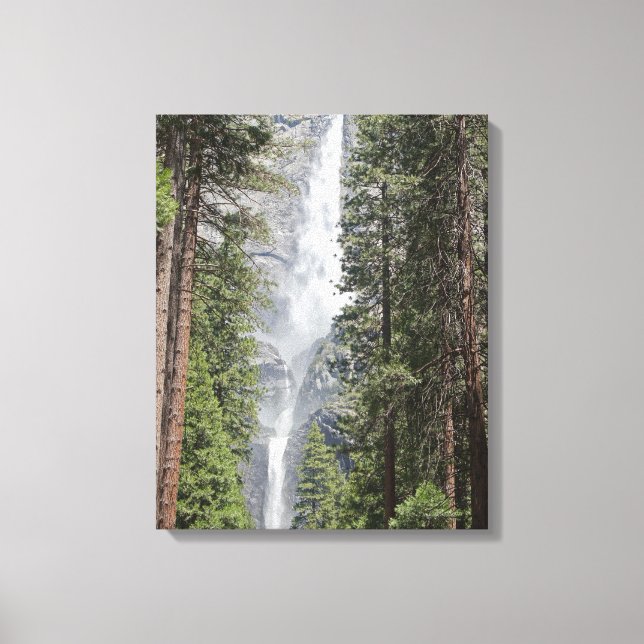 Yosemite Falls Wrapped Canvas Print Leinwanddruck (Vorderseite)