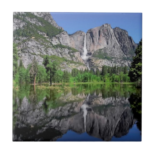Yosemite- Fallsreflexion Fliese (Vorderseite)