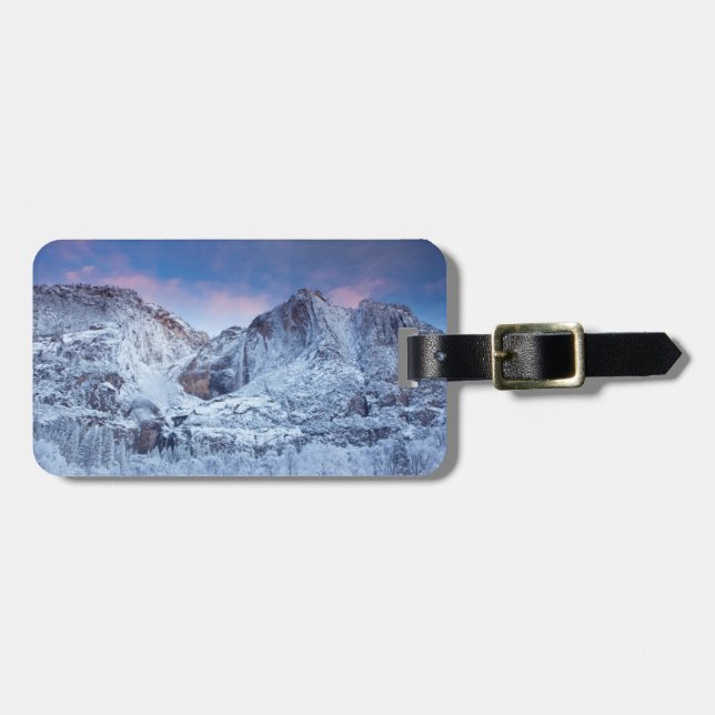 Yosemite- Fallssonnenaufgang Gepäckanhänger (Vorderseite horizontal)