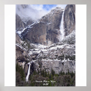 Yosemite fällt im Winter Poster