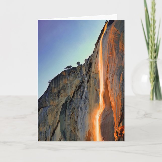 Yosemite Firefall Karte (Vorderseite)