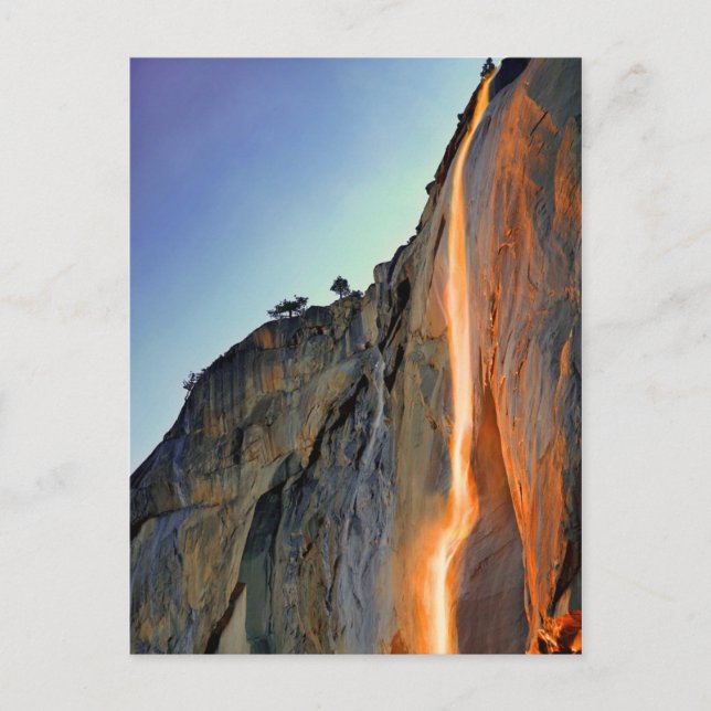 Yosemite Firefall Postkarte (Vorderseite)