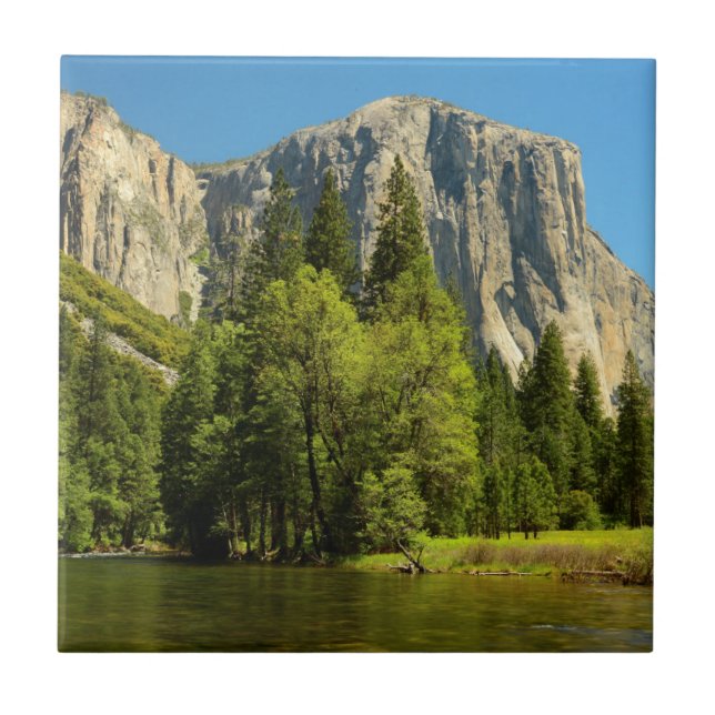 Yosemite from Valley Floor, Sierra-Nevada Fliese (Vorderseite)