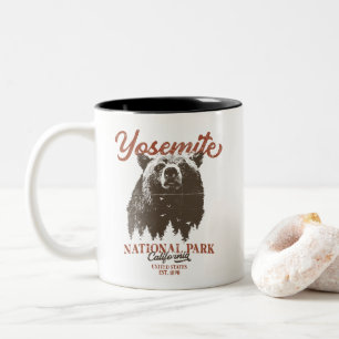 Yosemite Grizzly Bear California Nationalpark Zweifarbige Tasse