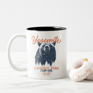 Yosemite Grizzly Bear California Nationalpark Zweifarbige Tasse