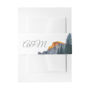 Yosemite Half Dome Sunset Wedding Einladungsbanderole