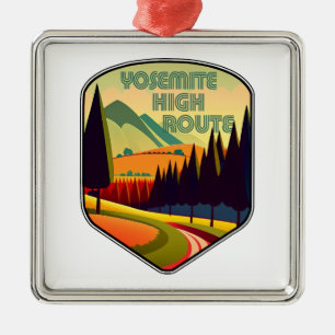 Yosemite High Route Colors Ornament Aus Metall