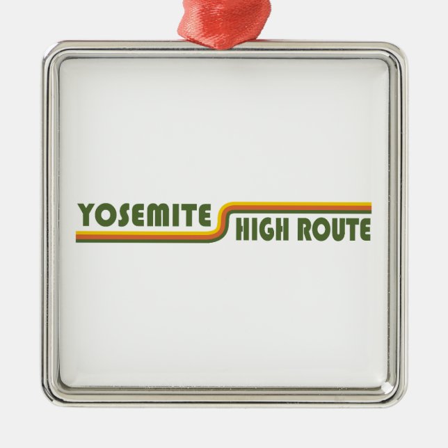 Yosemite High Route Ornament Aus Metall (Vorne)