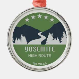Yosemite High Route Ornament Aus Metall