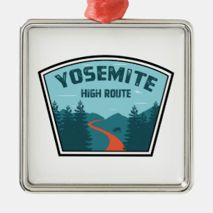 Yosemite High Route Ornament Aus Metall