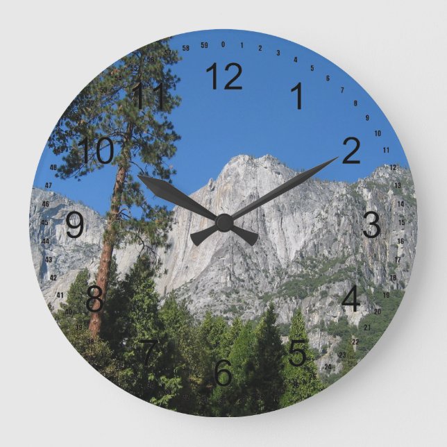 Yosemite in Kalifornien Große Wanduhr (Vorderseite)