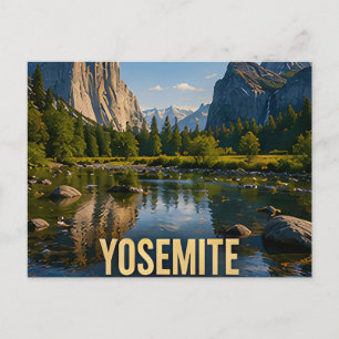 Yosemite Kalifornien Bergtal Reise Geschenk Postkarte