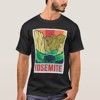 Yosemite Kalifornien Souvenir Nationalpark Wandern T-Shirt