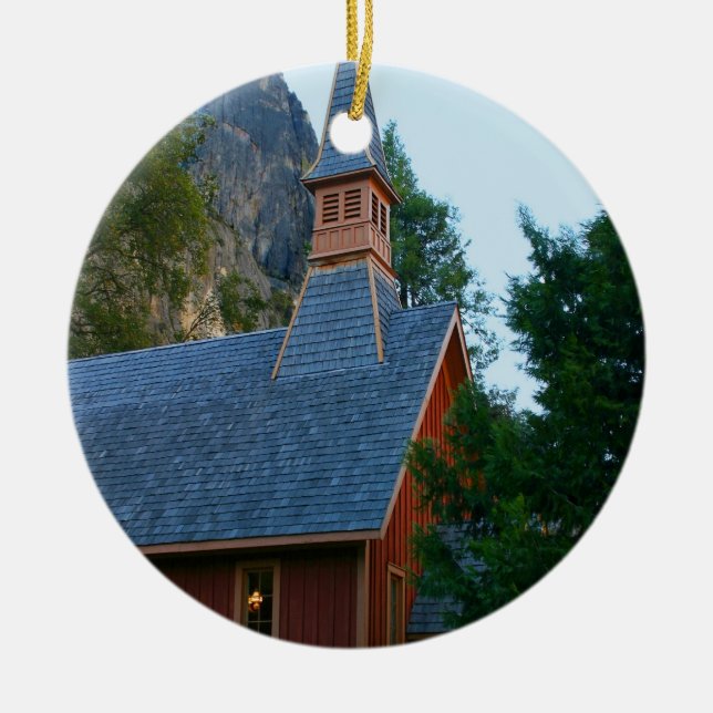 Yosemite-Kapelle Keramikornament (Vorne)