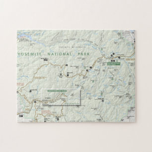 Yosemite-Kartenpuzzlespiel Puzzle