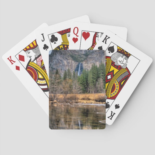 Yosemite Landschaftlich Falls Spielkarten (Rückseite)