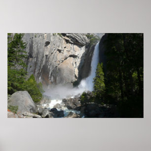 Yosemite Lower Falls am Lower Yosemite Falls Trail Poster