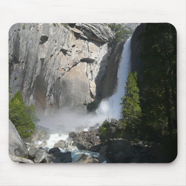 Yosemite Lower Falls aus dem Yosemite Nationalpark Mousepad (Vorne)