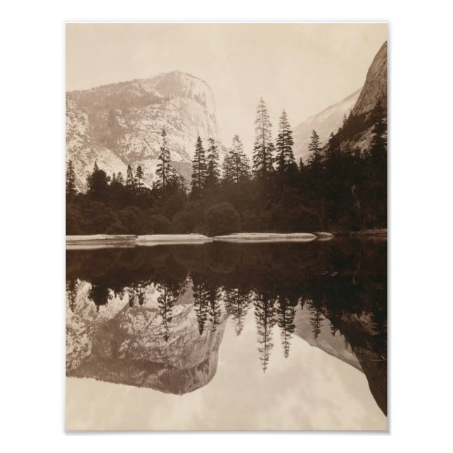 Yosemite - Mirror Lake - Nationalpark Fotodruck (Vorne)