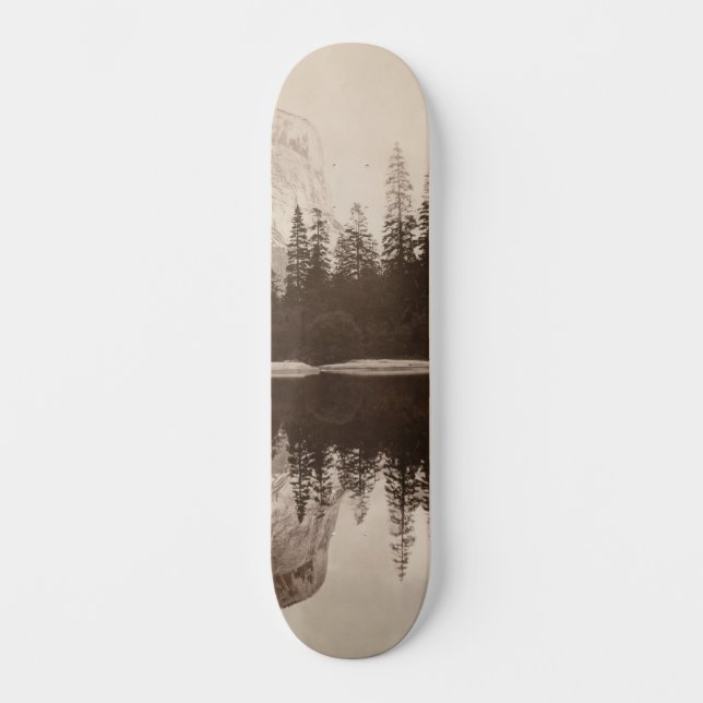 Yosemite - Mirror Lake - Nationalpark Skateboard (Vorderseite)