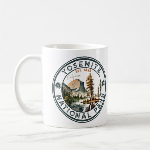 Yosemite National Park Aquarell Halbkuppel Sonnenu Kaffeetasse