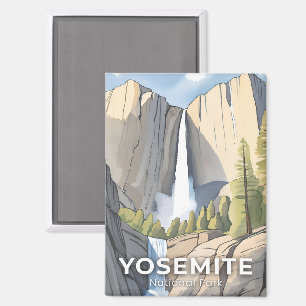 Yosemite National Park   Aquarell Reise Magnet