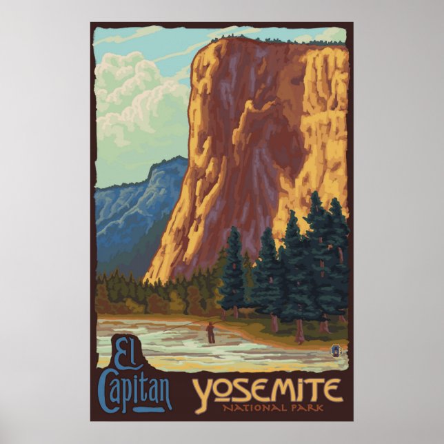 Yosemite National Park, CA - El Capitan Poster (Vorne)