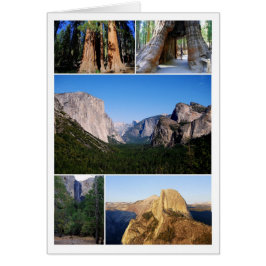 Yosemite National Park Collage Card