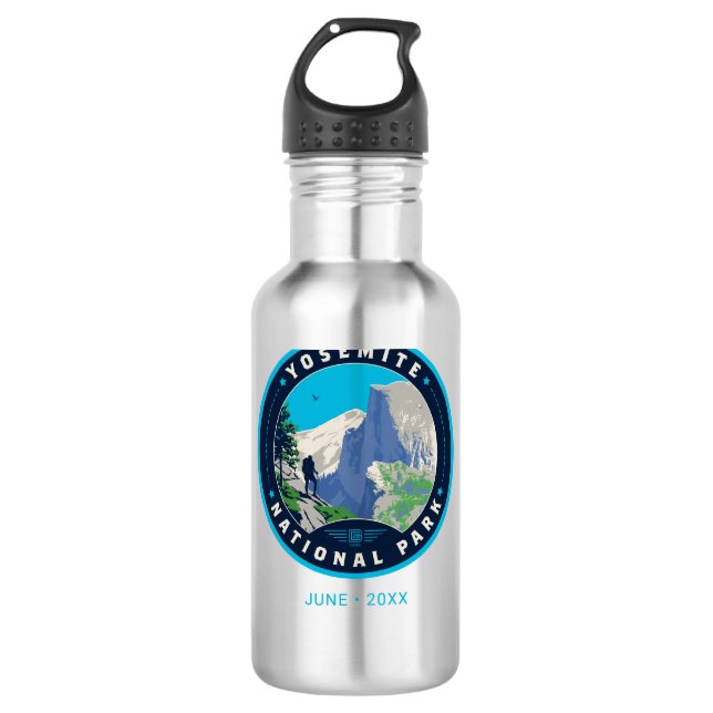 Yosemite National Park Edelstahlflasche (Vorderseite)