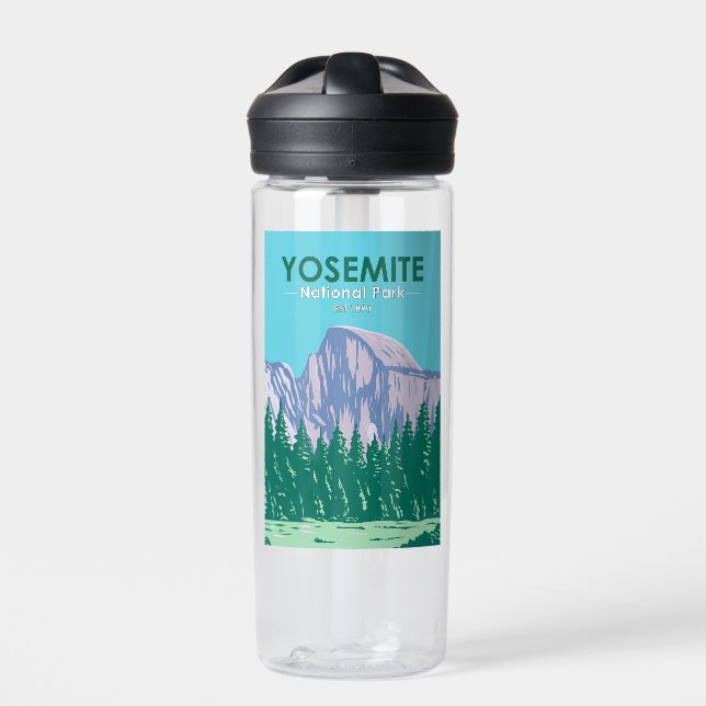 Yosemite National Park Halb Dome California Trinkflasche (Vorderseite)