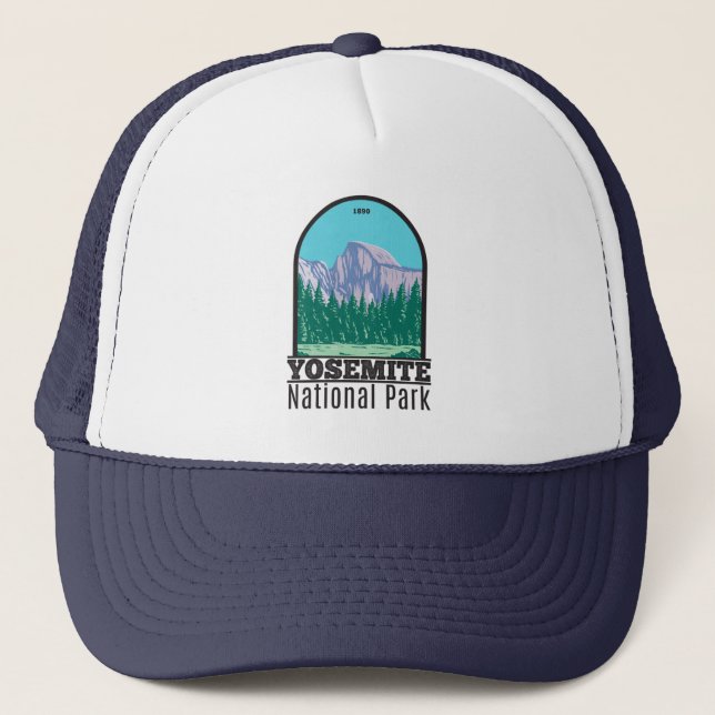 Yosemite National Park Halb Dome California Truckerkappe (Vorderseite)