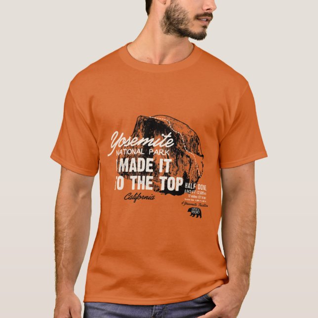Yosemite National Park Half Dome California Americ T-Shirt (Vorderseite)