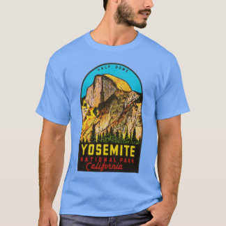 Yosemite National Park Half Dome Vintage Reise De T-Shirt