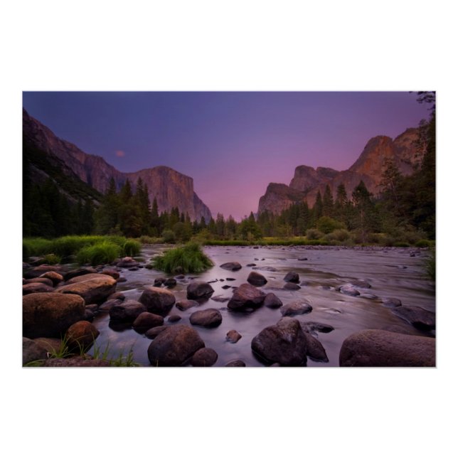 Yosemite National Park in Dusk Poster (Vorderseite)