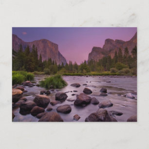 Yosemite National Park in Dusk Postkarte