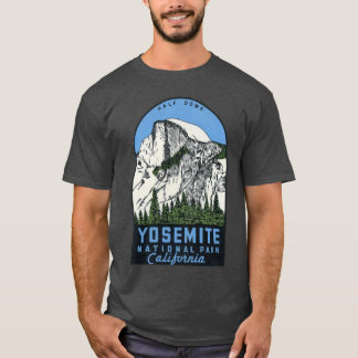 Yosemite National Park Kalifornien Half Dome Vinta T-Shirt