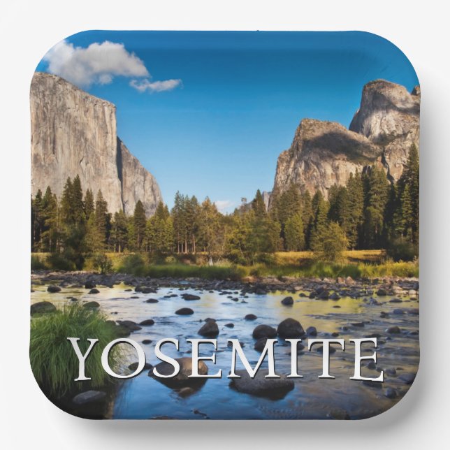 Yosemite National Park, Kalifornien Pappteller (Vorderseite)