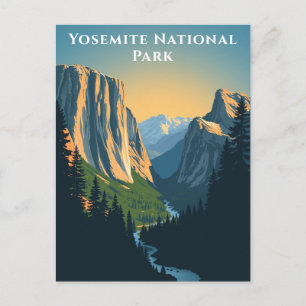 Yosemite National Park Kalifornien Reise Landschaf Postkarte