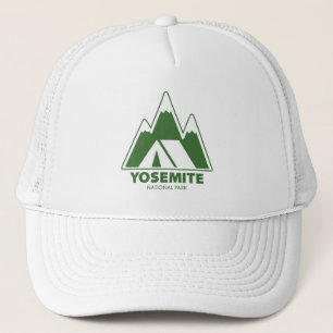Yosemite National Park Mountains Camping Truckerkappe