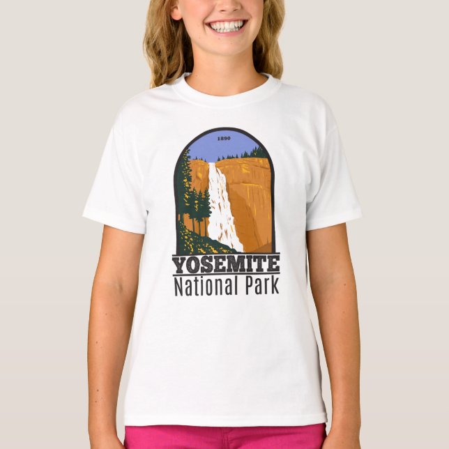 Yosemite National Park Nevada Falls California T-S T-Shirt (Vorderseite)